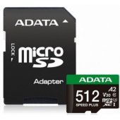 MicroSDXC 512GB Class 10 UD512GUI3V30A2SP-RA1