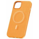 "Fauxther Series Magnetic Case iPhone 15 Plus" Orange