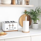 BW13565W1EU7 Toronto Kitchen Roll Holder - White