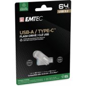 64GB D280 Dual USB-A / USB-C Silver