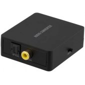 Audio Converter Toslink - 2xRCA/ 3.5mm black