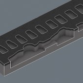 Wera 9720 foam insert 8000 A Zyklop ratchet 1/ 4 set 1, 37 pieces, tool