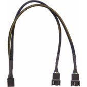 Splitter PWM fans 4-pin to 2x4-pin female Black