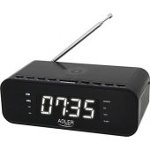 Radio alarm clock Adler AD 1192B Radio alarm clock with wireless charg