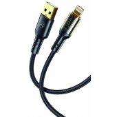 Data Cable USB to Lightning 2.4A 1m Black