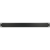EX.19027 Front Blank Panel 1U 19" Black