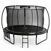 Garden Trampoline with Inner Net Black/ Green 427cm