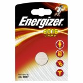 Lithium button celles 3V (CR2016), 1-pack