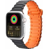 Armor Version Strap Apple Watch 38/ 40/ 41mm Black-Orange
