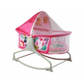 Multifunctional Bed Rocker 2in1 Children®s Mat Sounds Vibrations Pink