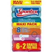 Spontex Ścierka Microfibre 6+2szt 19700052