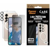 "Flagship 3in1 Case + Privacy Glass + Lens Galaxy S25 Plus"