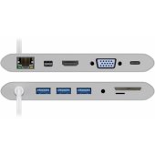 62113 USB-C All-in-1 Multiport Adapter 62113 USB Type-C, 0.13 m