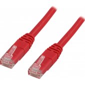 Patch cable U/ UTP Cat5e 3m red