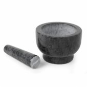 BW11852EU7 Marble Pestle and Mortar, Black