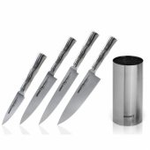 BAMBOO Universal Knife Set of 4pcs + knife holder