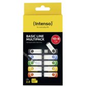 10x 8GB Multipack Basic Line USB 2.0 Multicoloured
