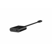 3.5 MM JACK AUDIO USB-C CHARGING ADAPTER BLACK