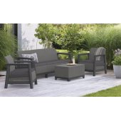 Scandi Linea 3 Seater Set Grey