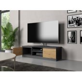 Topeshop Szafka RTV 120x40xH36 antracyt/ artisan