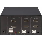 KVM-Switch 2-Port Dual-Monitor HDMI