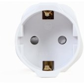EU Socket to UK Plug White