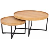 Misic Set D60xH38 / D90xH46 Oak 2pcs