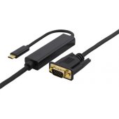 Cable USB-C - VGA 60Hz 5m black
