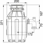 Food Waste Disposer TE-75 (134.0500.618)