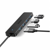 CM219 HUB x4 USB-A 3.0 / USB-A 3.0 cable Black