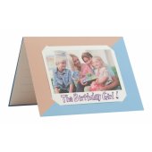 MSG Photo message card Brown/ Blue