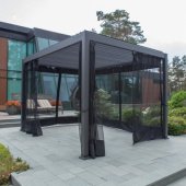 Mosquito Net MIRADOR 3x3m Black 4pcs