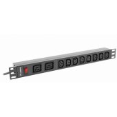 RACK 1U 16A PDU 19" 2m Black