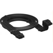 Power cable 16 pin PCI 0.65m black