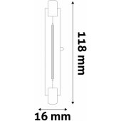 R7S 13W 3000K 1100lm 360°