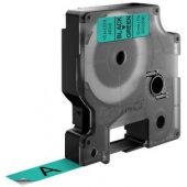 D1 Tape 12mm x7m black on green