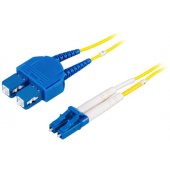 Fiber optic patchcord SM LC-SC Duplex 9/ 125 1m yellow
