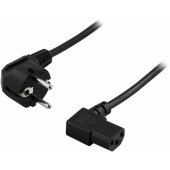 Power cord CEE 7/ 7 to IEC C13 0.2m Black