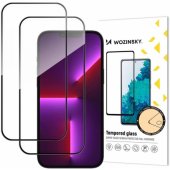 Wozinsky Full Glue Tempered Glass iPhone 17/ 16 Pro Black 2-pack