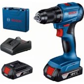 Bosch GSR 185-Li 18-volt drill/ driver 2 x 2 Ah battery pack (06019K3