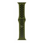 Sport Silicone Apple Watch 42/ 44/ 45/ 49mm Green/ Black