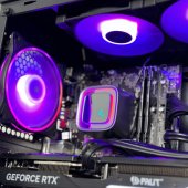 AQUA Ryzen 5 7600X 16GB DDR5 2SSD RTX3050 6GB W11Pro Black