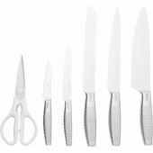 Ninja StaySharp Stainless 6-pcs+wood block, white