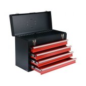 Yato YT-08874 small parts/ tool box Stainless steel Black, Red