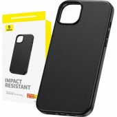 "Fauxther Series Case iPhone 15 Plus" Black