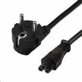 Power cable Schuko - C5 3m black