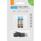 Rechargeable AAA USB-C 500 mAh 2pcs
