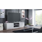 Topeshop Nowoczesny stolik szafka rtv lcd 140cm kolor biała