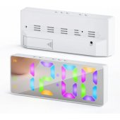 LED Alarm Clock White