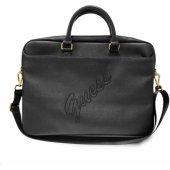 "Saffiano Vintage Script Computer Bag 15/ 16" Black" GUE001235-0